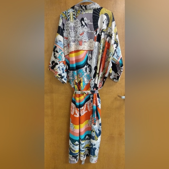 Open front robe with belt tie - Picture 4 of 6